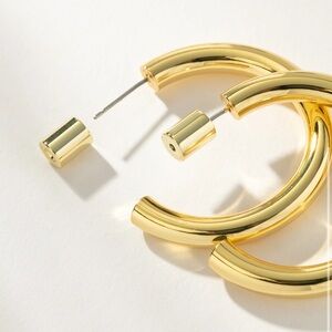 Uncommon James Gold Chunky Hoop Earrings
